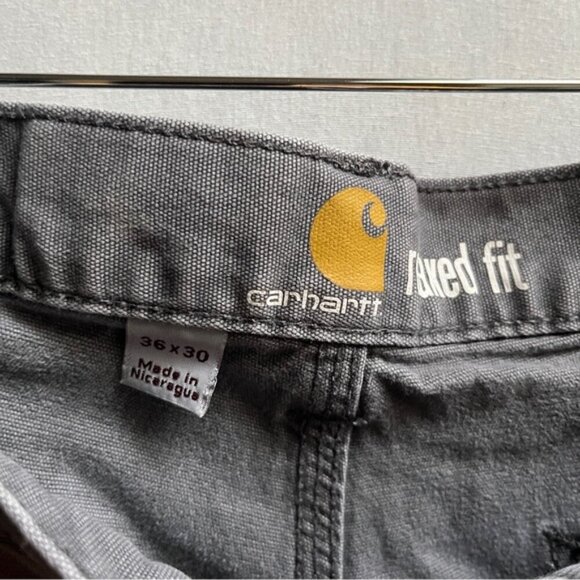 Carhartt relaxed fit cargo pants Sz 36 x 30 - Picture 9 of 13